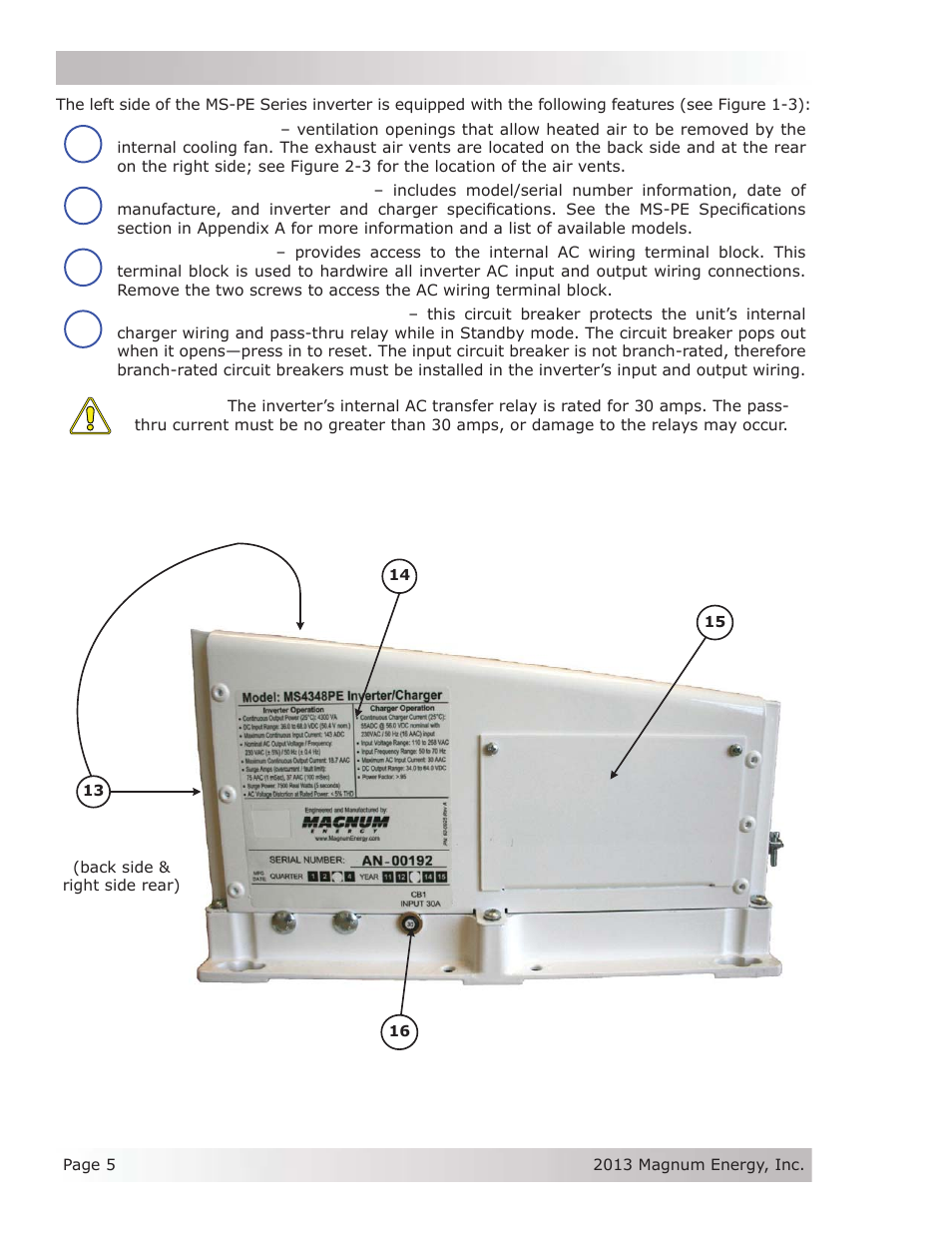 Magnum Energy MS-PE Series User Manual | Page 12 / 64