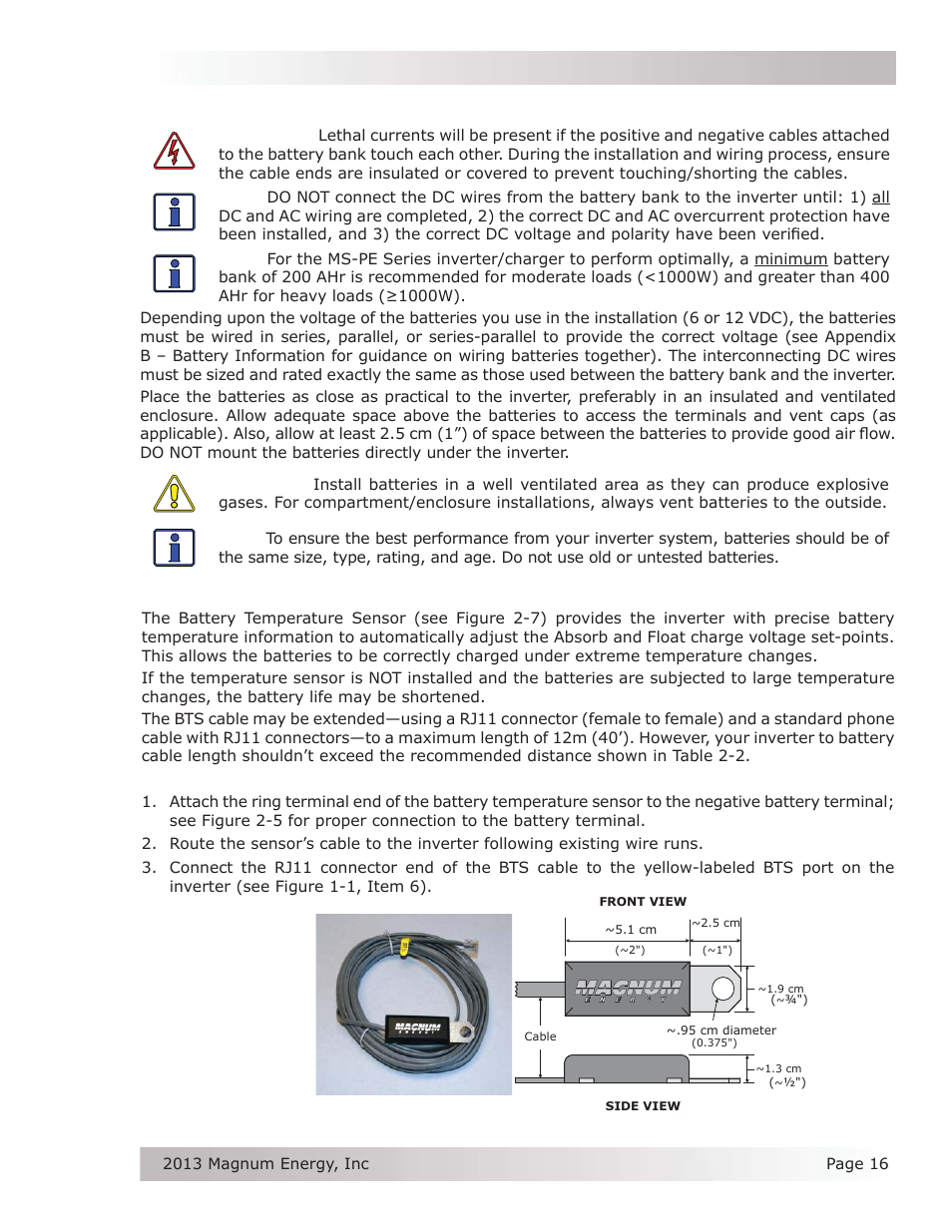 Installation | Magnum Energy MS-PE Series User Manual | Page 23 / 64