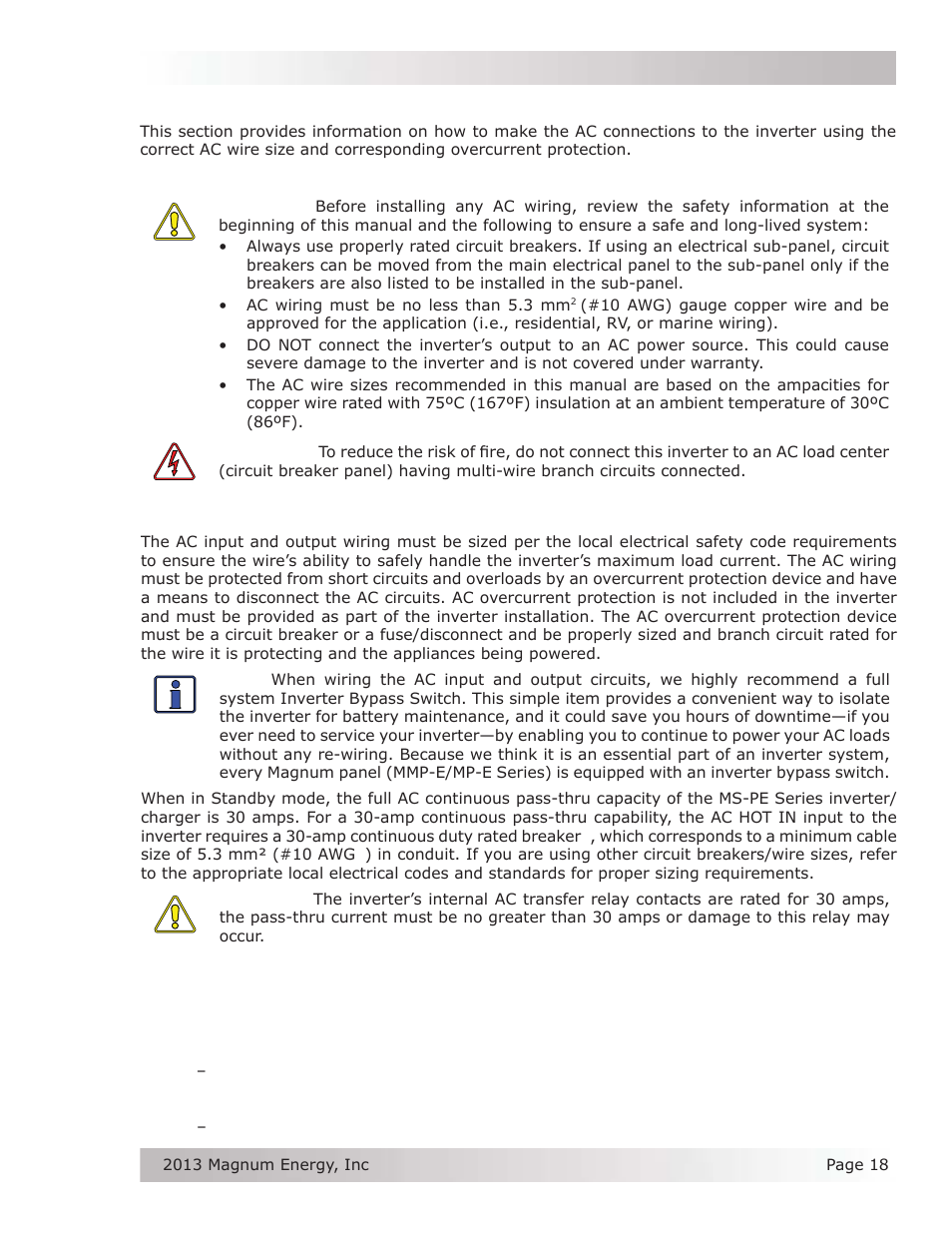 5 ac wiring | Magnum Energy MS-PE Series User Manual | Page 25 / 64