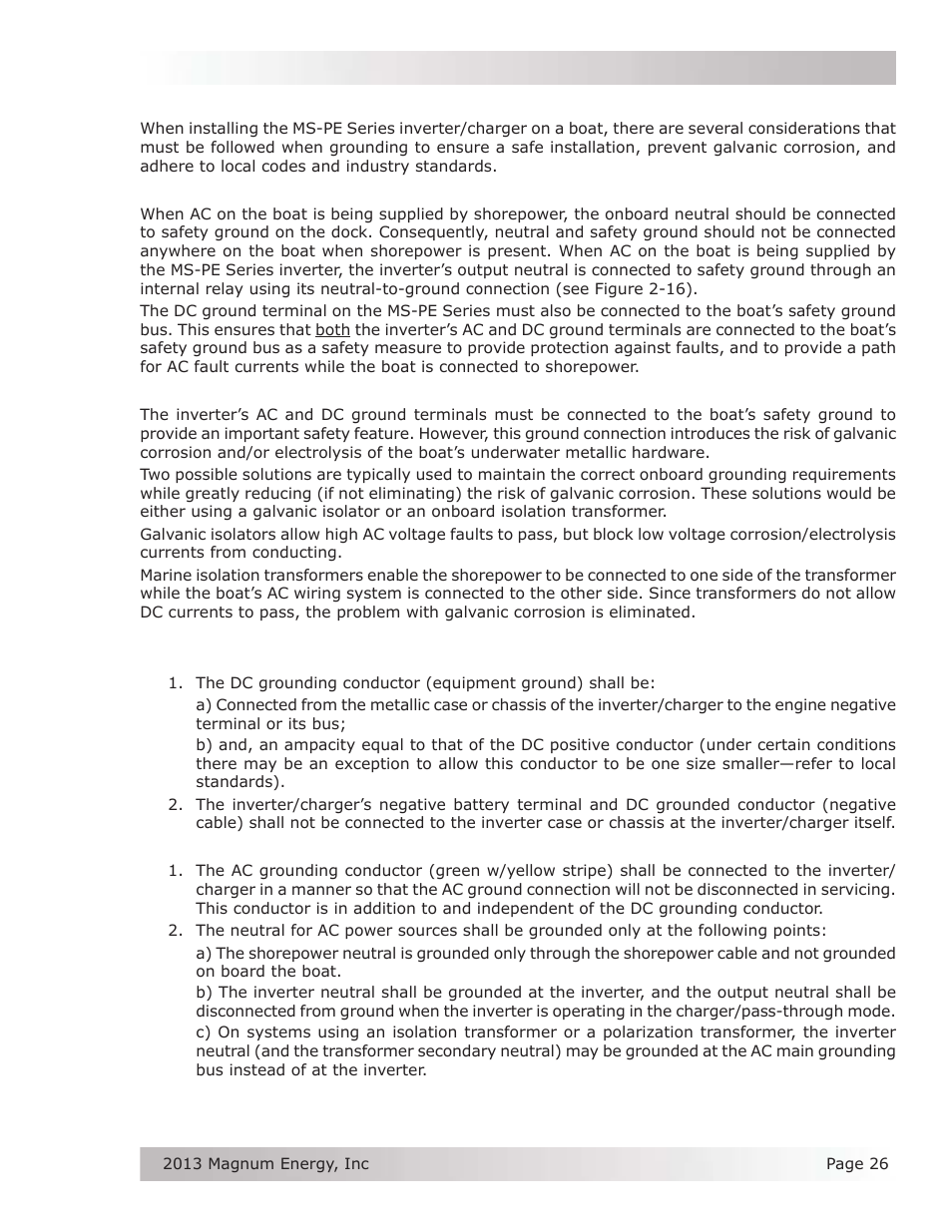 Magnum Energy MS-PE Series User Manual | Page 33 / 64