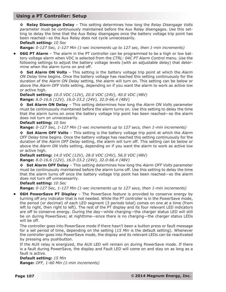 Magnum Energy ME-ARC Remote User Manual | Page 114 / 139