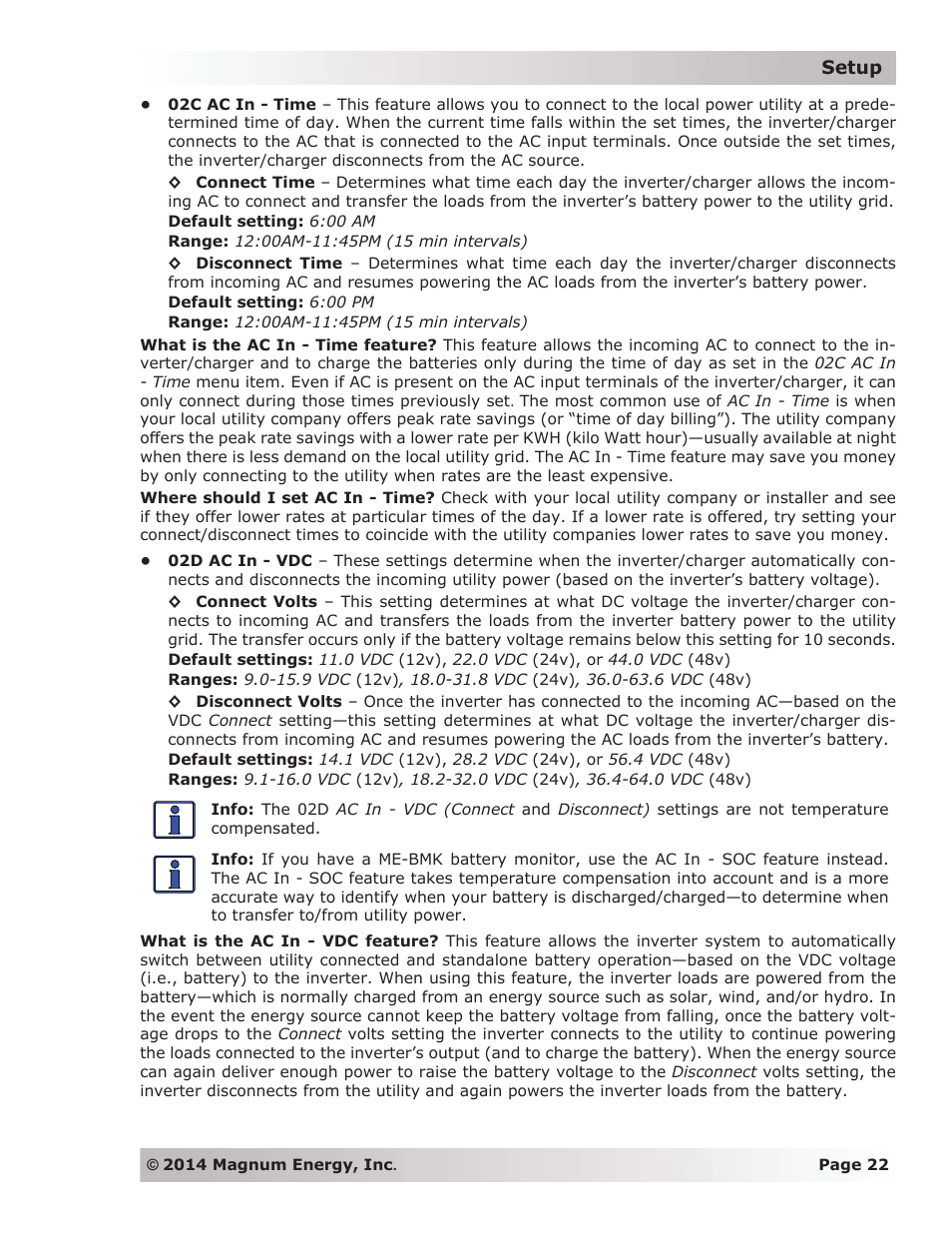 Magnum Energy ME-ARC Remote User Manual | Page 29 / 139