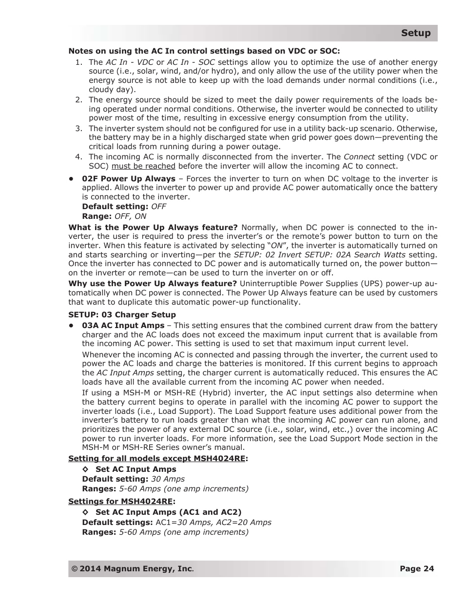 Magnum Energy ME-ARC Remote User Manual | Page 31 / 139