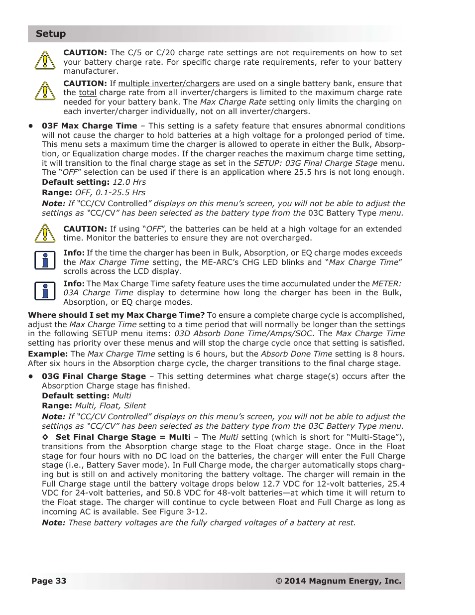 Magnum Energy ME-ARC Remote User Manual | Page 40 / 139