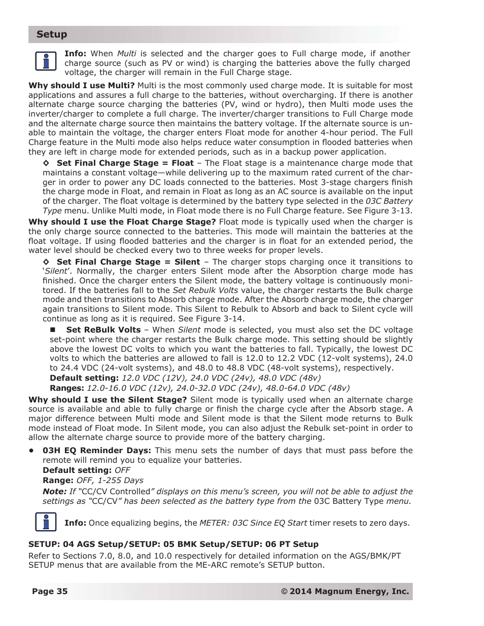 Magnum Energy ME-ARC Remote User Manual | Page 42 / 139