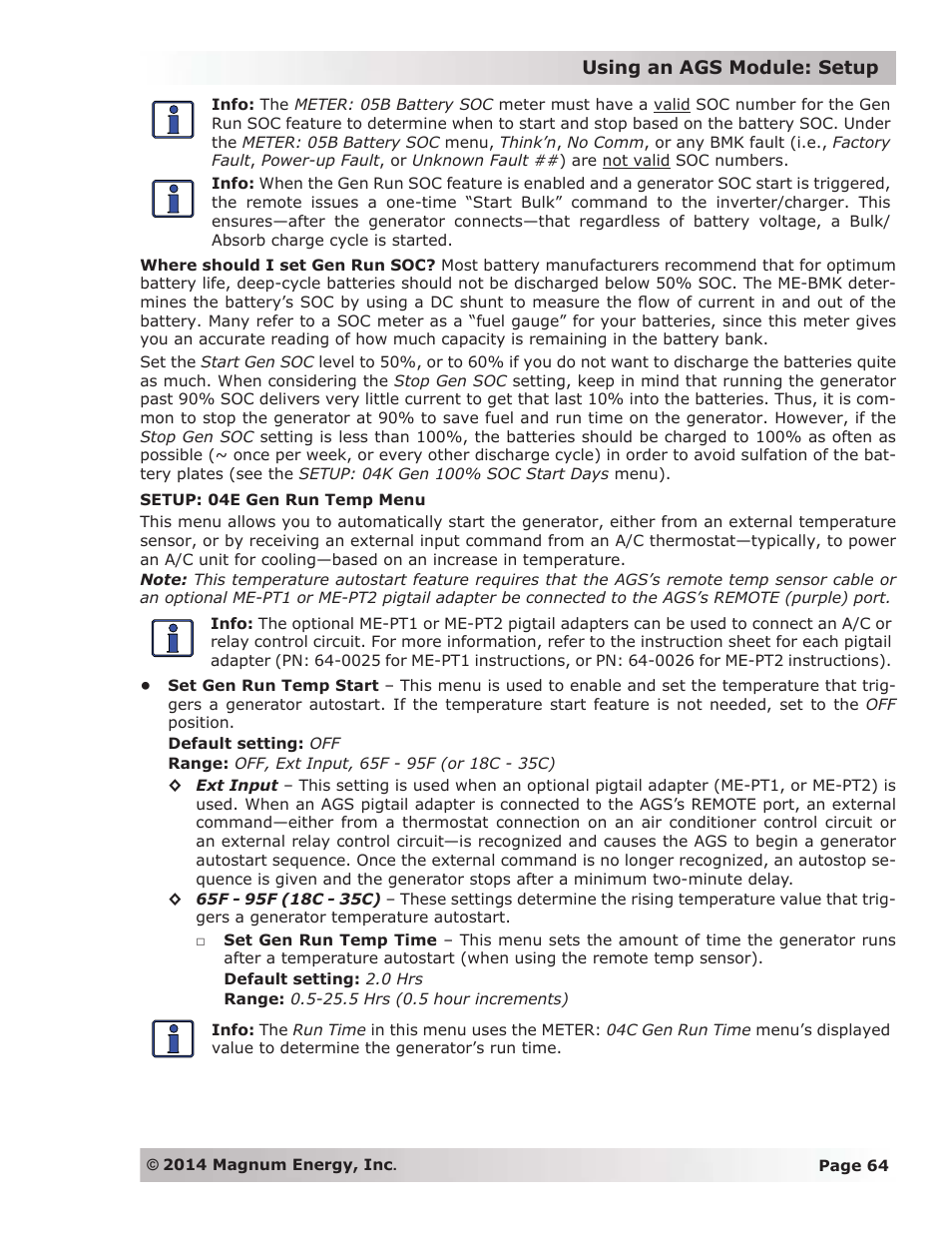 Magnum Energy ME-ARC Remote User Manual | Page 71 / 139