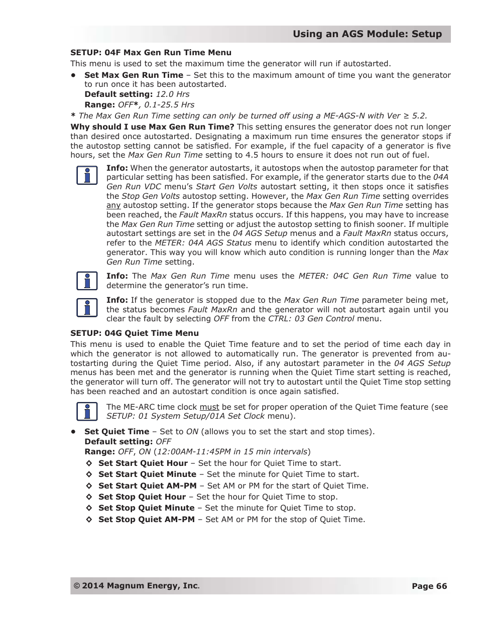 Magnum Energy ME-ARC Remote User Manual | Page 73 / 139