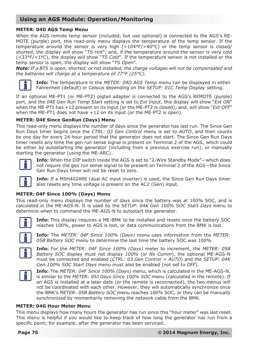 Magnum Energy ME-ARC Remote User Manual | Page 82 / 139