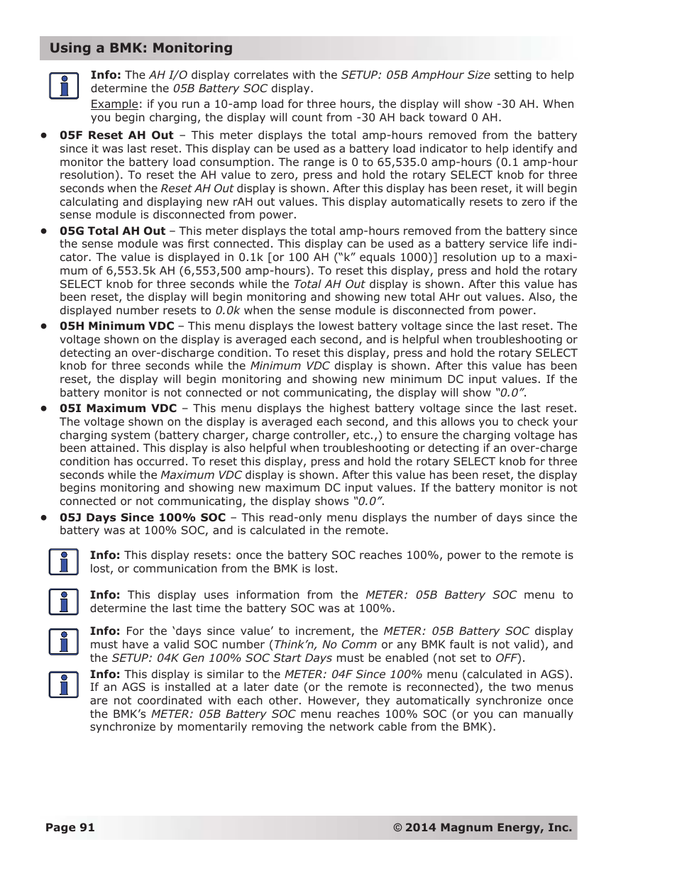 Magnum Energy ME-ARC Remote User Manual | Page 98 / 139