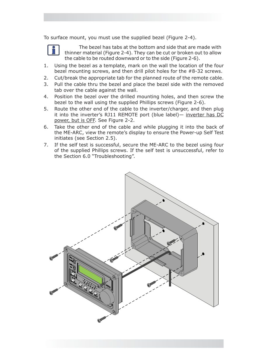 0 installation | Magnum Energy ME-ARC Remote User Manual | Page 12 / 107