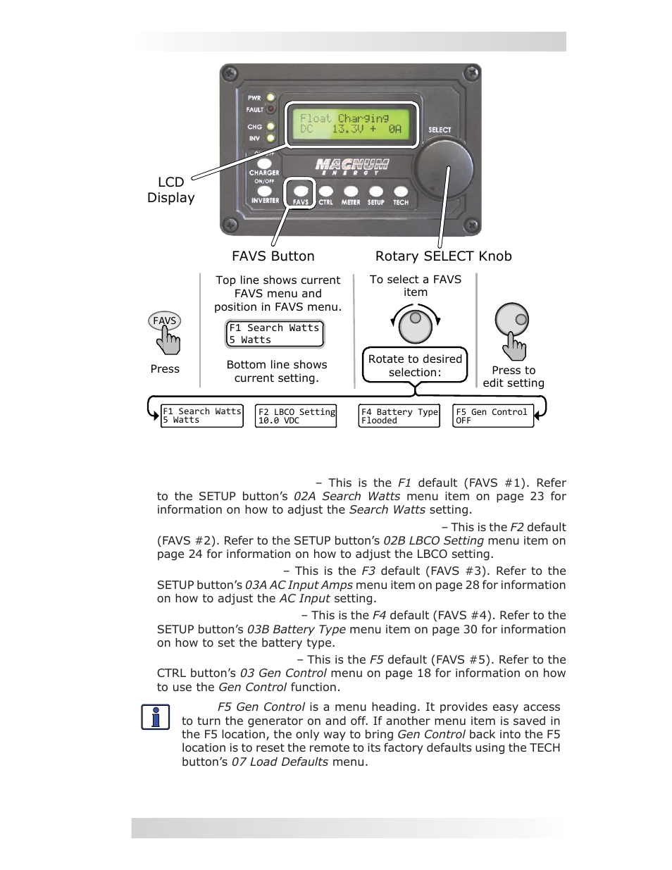 0 setup | Magnum Energy ME-ARC Remote User Manual | Page 21 / 107