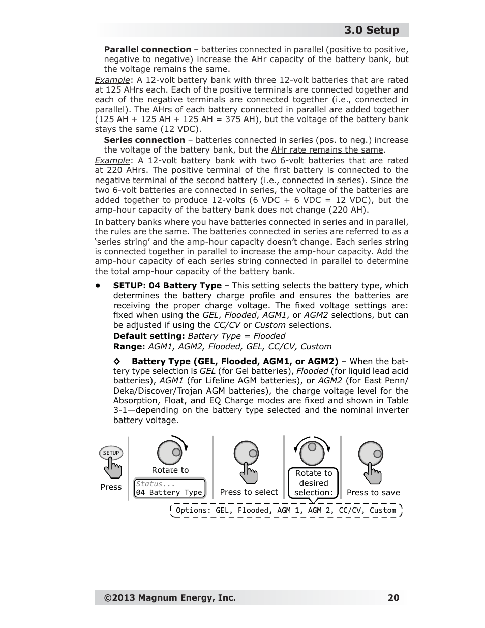 0 setup | Magnum Energy ME-RC Remote User Manual | Page 27 / 87