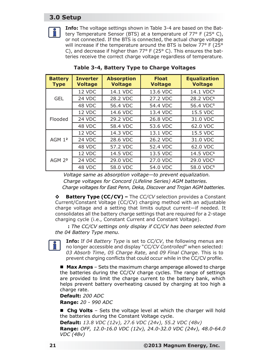 0 setup | Magnum Energy ME-RC Remote User Manual | Page 28 / 87