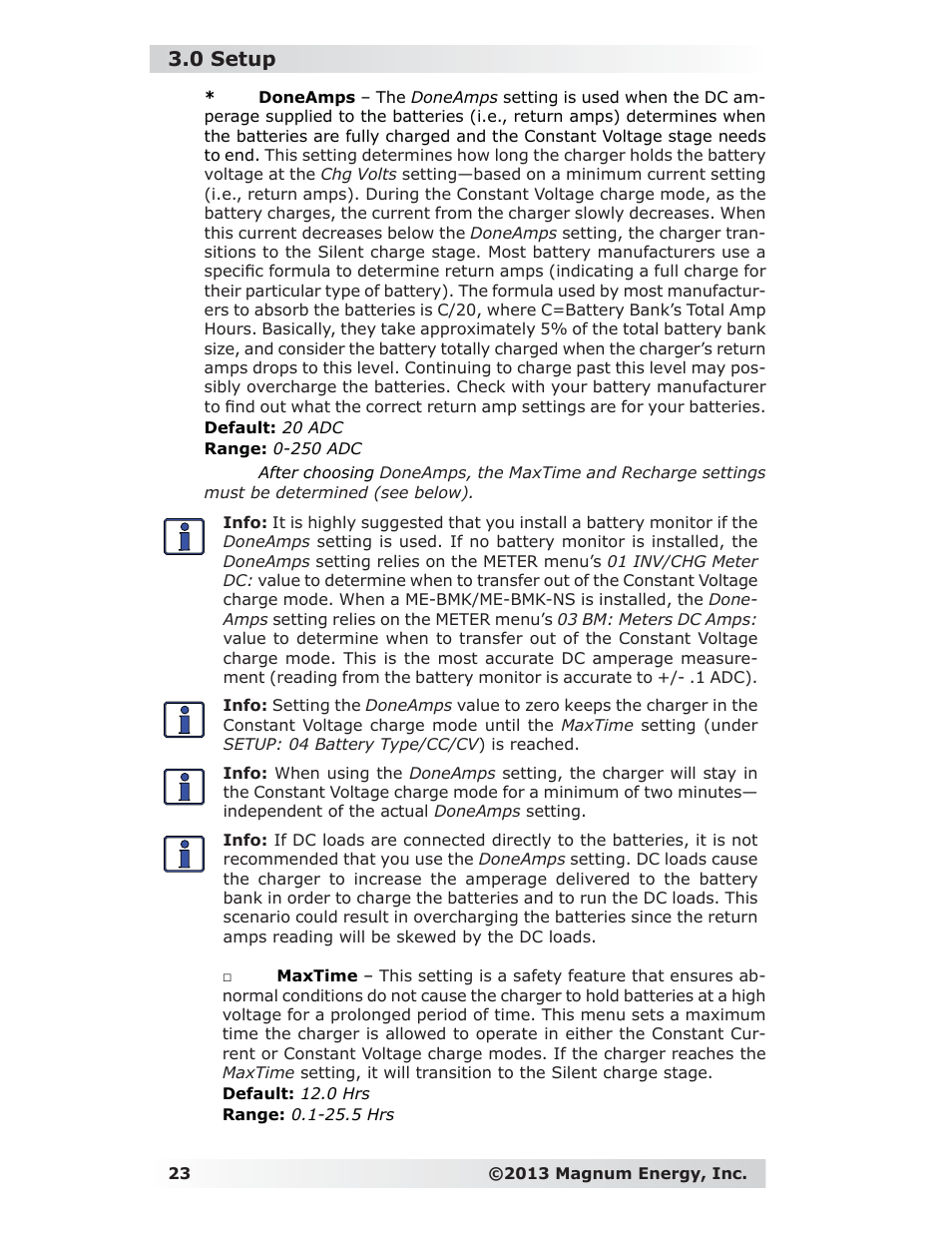 0 setup | Magnum Energy ME-RC Remote User Manual | Page 30 / 87