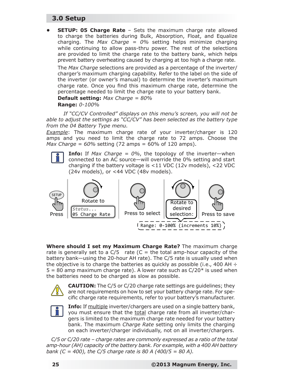 0 setup | Magnum Energy ME-RC Remote User Manual | Page 32 / 87
