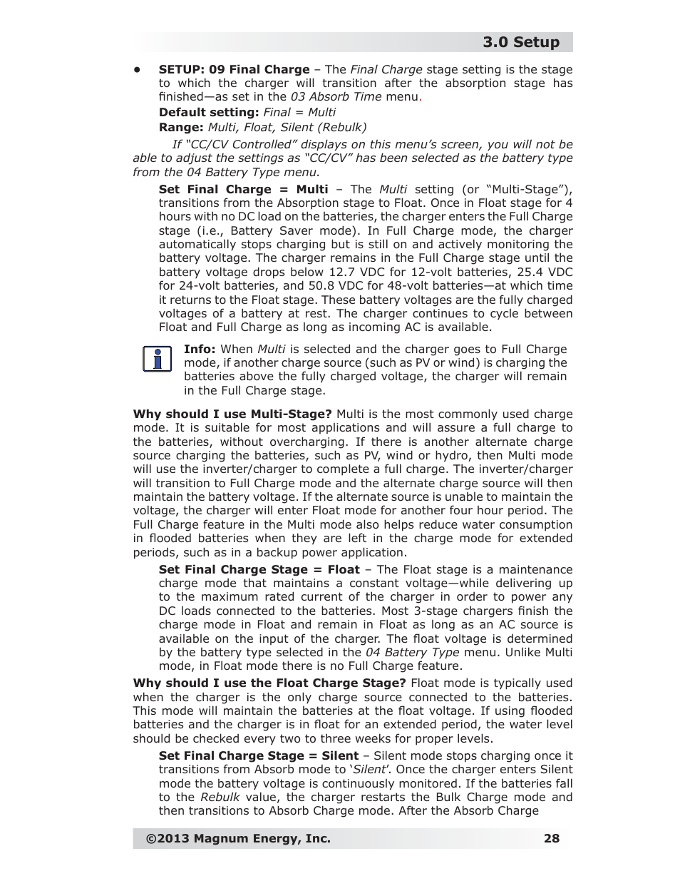 0 setup | Magnum Energy ME-RC Remote User Manual | Page 35 / 87