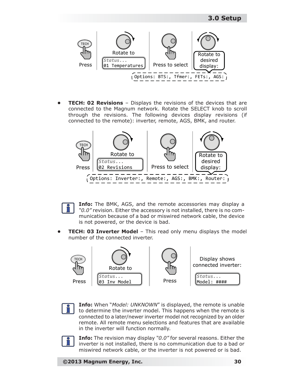 0 setup | Magnum Energy ME-RC Remote User Manual | Page 37 / 87