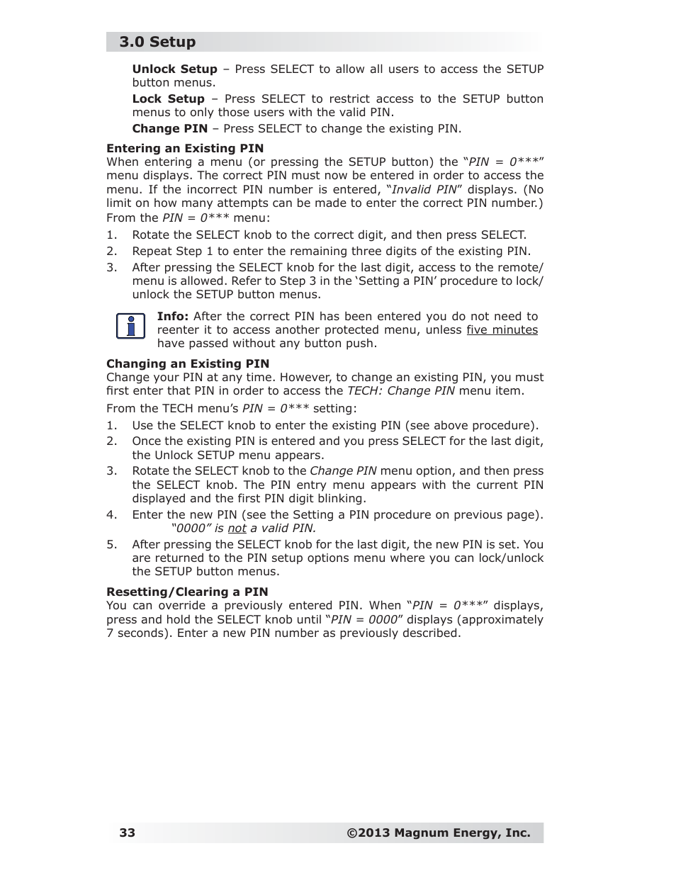 0 setup | Magnum Energy ME-RC Remote User Manual | Page 40 / 87