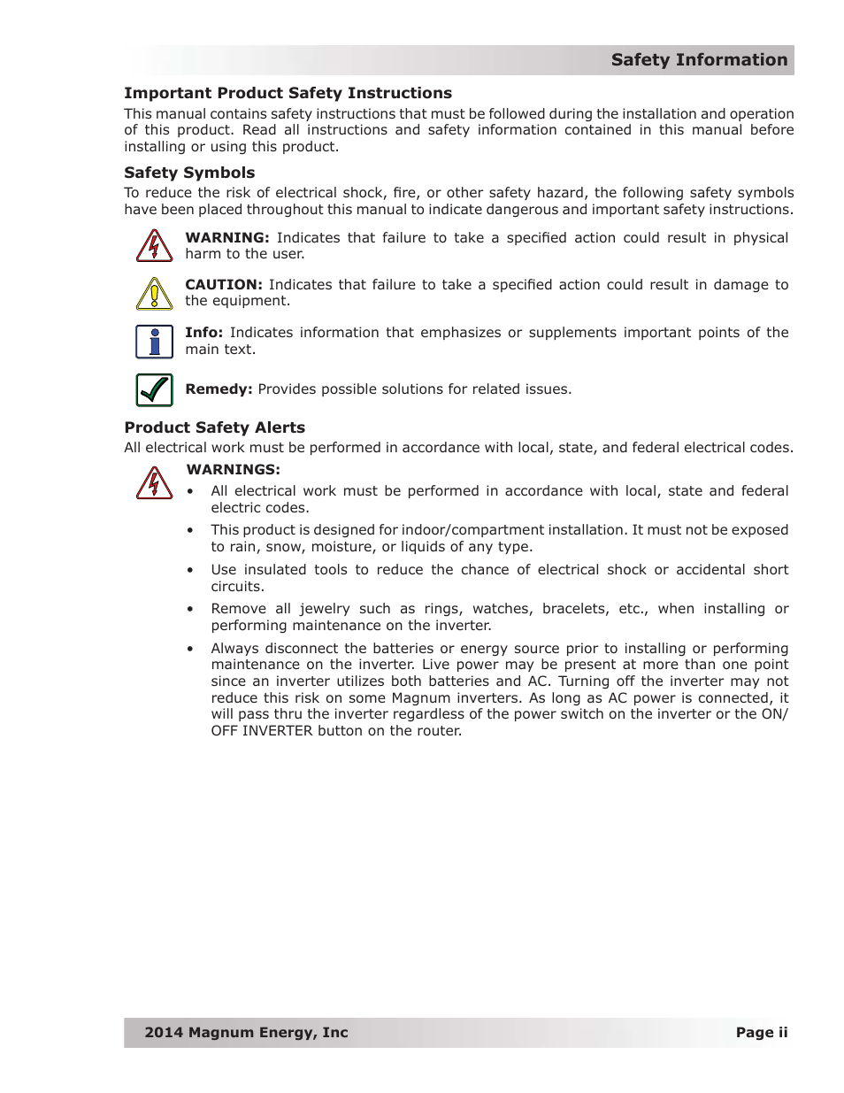 Magnum Energy ME-RTR Router User Manual | Page 3 / 135