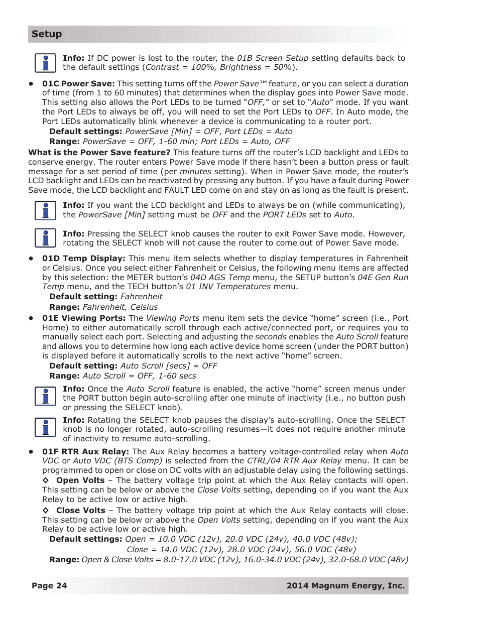 Magnum Energy ME-RTR Router User Manual | Page 32 / 135
