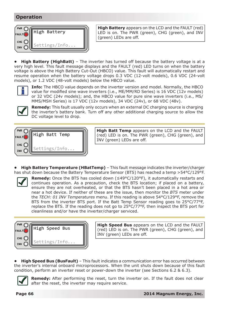 High batt temp settings/info | Magnum Energy ME-RTR Router User Manual | Page 74 / 135