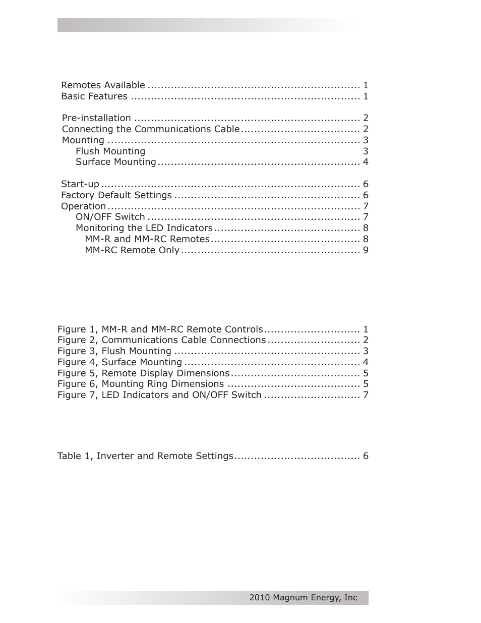 Magnum Energy MM-R Remote User Manual | Page 4 / 16