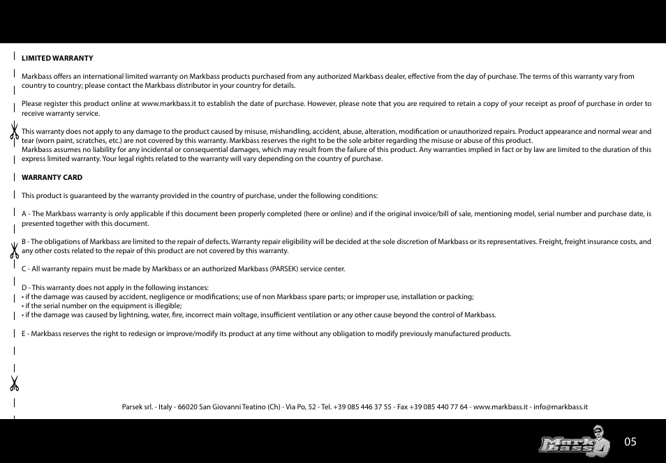 Markbass Big Bang User Manual | Page 5 / 8