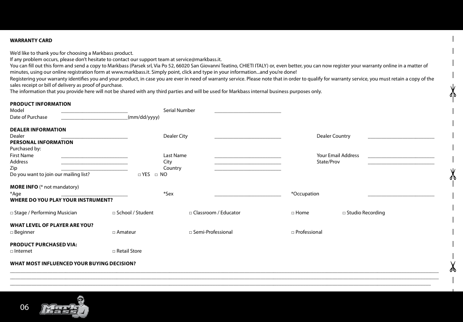Markbass Big Bang User Manual | Page 6 / 8