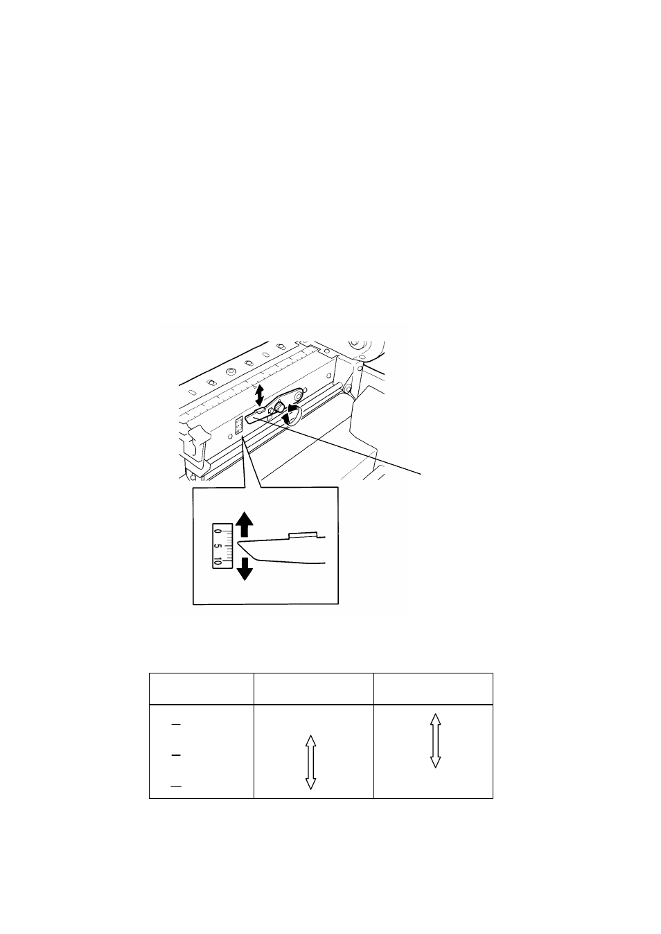 5 printhead adjustments, Guide to media thickness ranges | Citizen Systems Citizen CLP 8301 CLP-8301 User Manual | Page 39 / 80