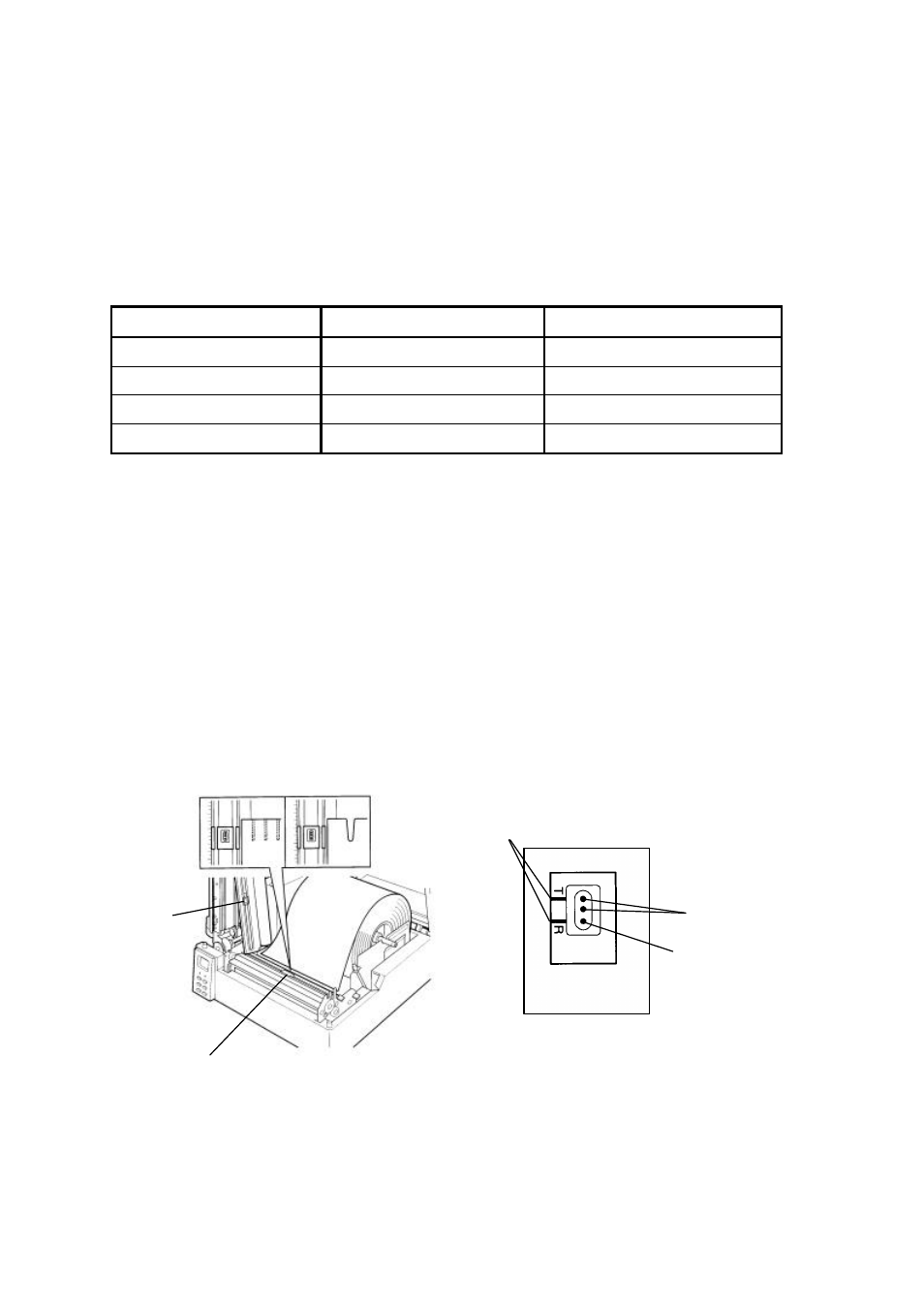 6 media sensor adjustments, Positioning the sensor | Citizen Systems Citizen CLP 8301 CLP-8301 User Manual | Page 40 / 80