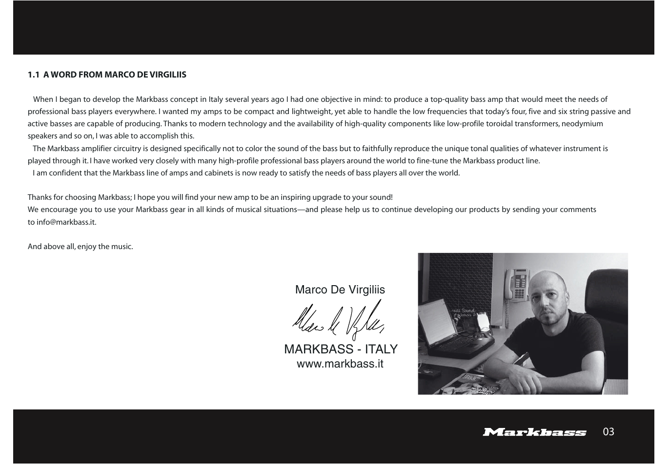 Markbass F 500 User Manual | Page 3 / 32