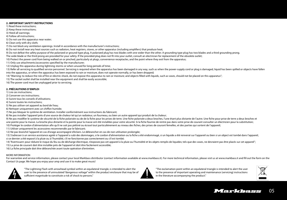 Markbass Studio Pre User Manual | Page 5 / 24