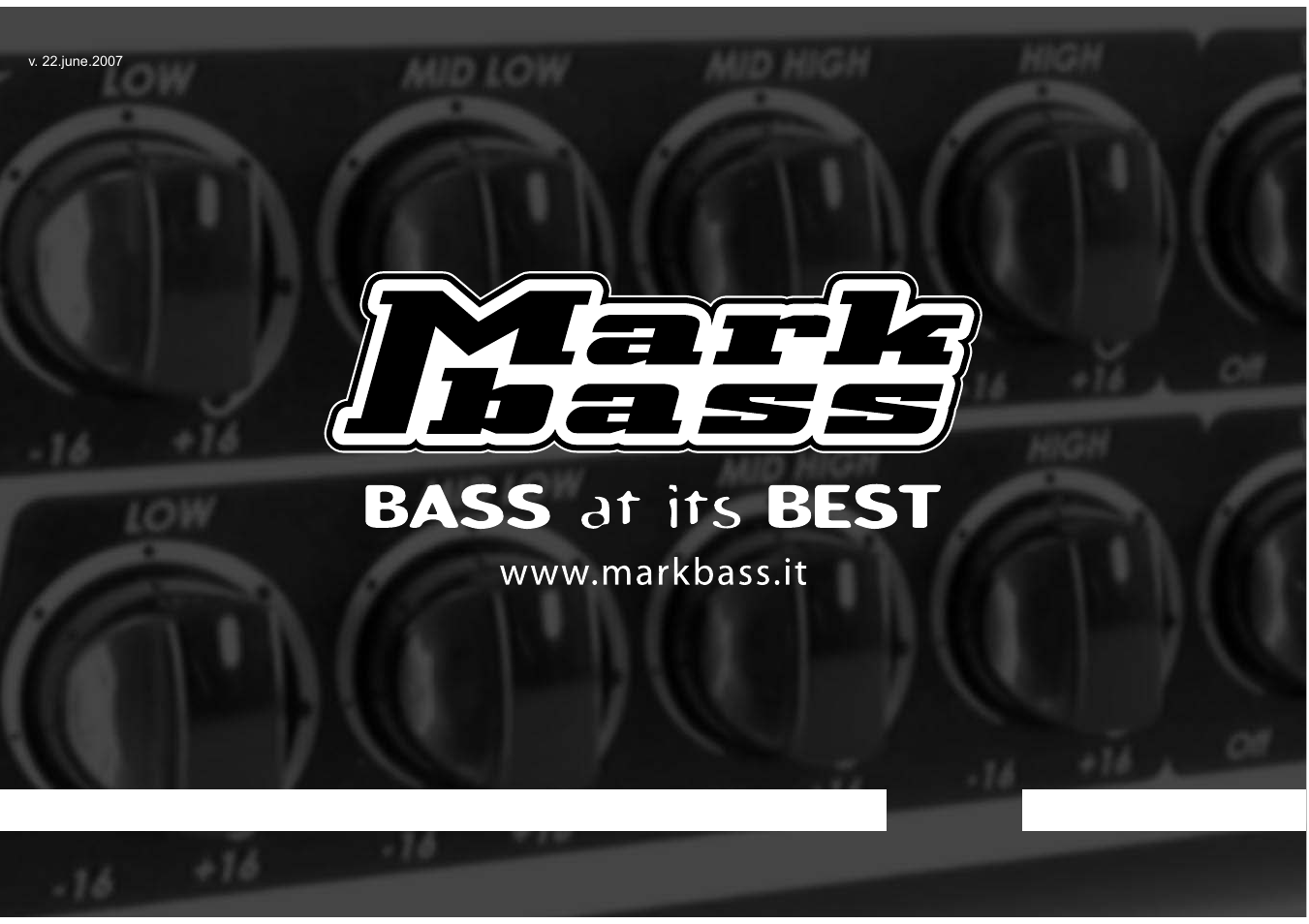 Markbass R 500 User Manual | 12 pages