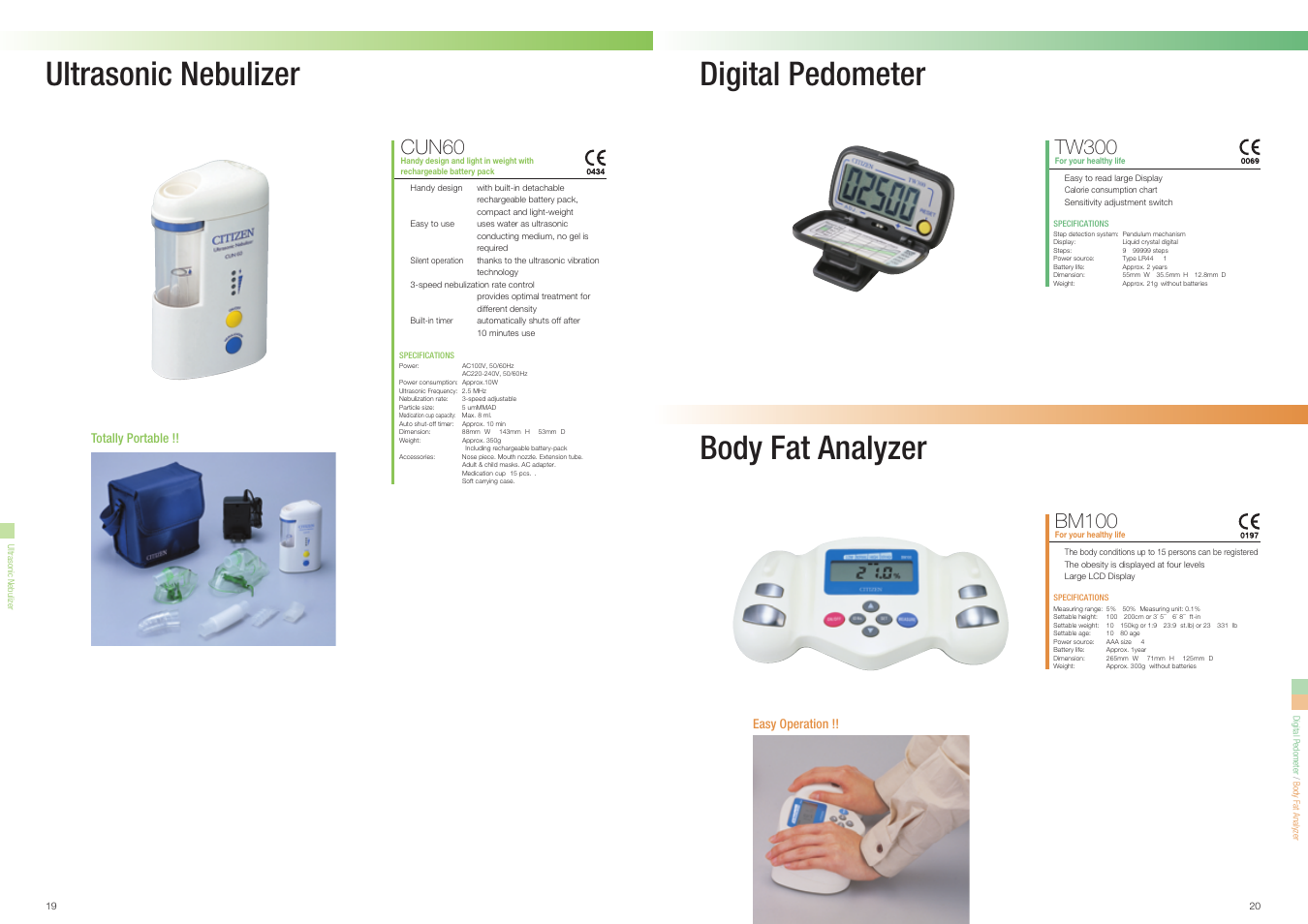 Cun60, Bm100, Tw300 | Citizen Systems CUN60 User Manual | Page 11 / 12