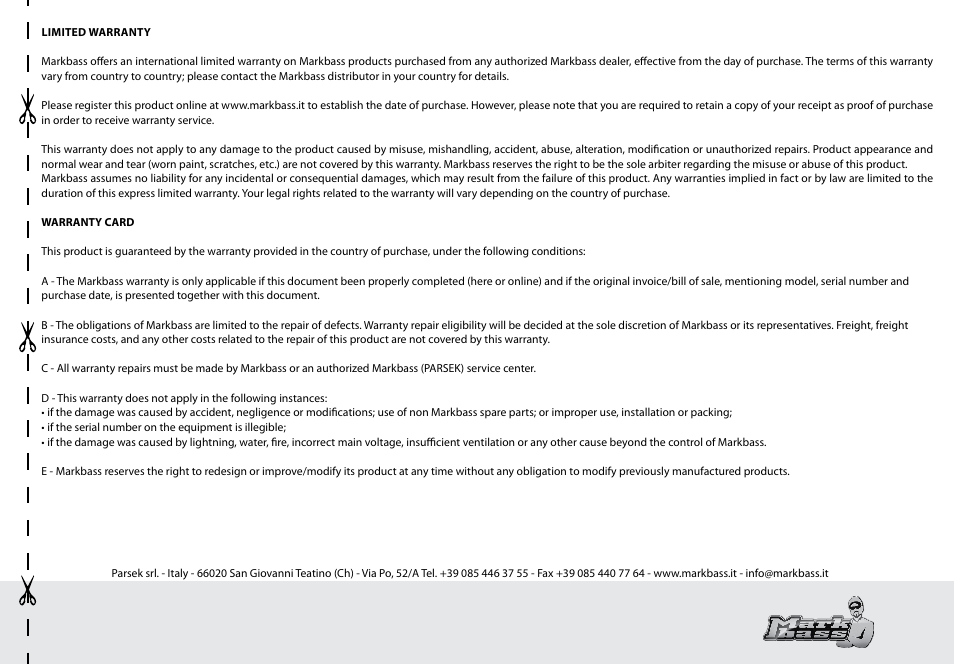 Markbass MB Octaver User Manual | Page 5 / 8