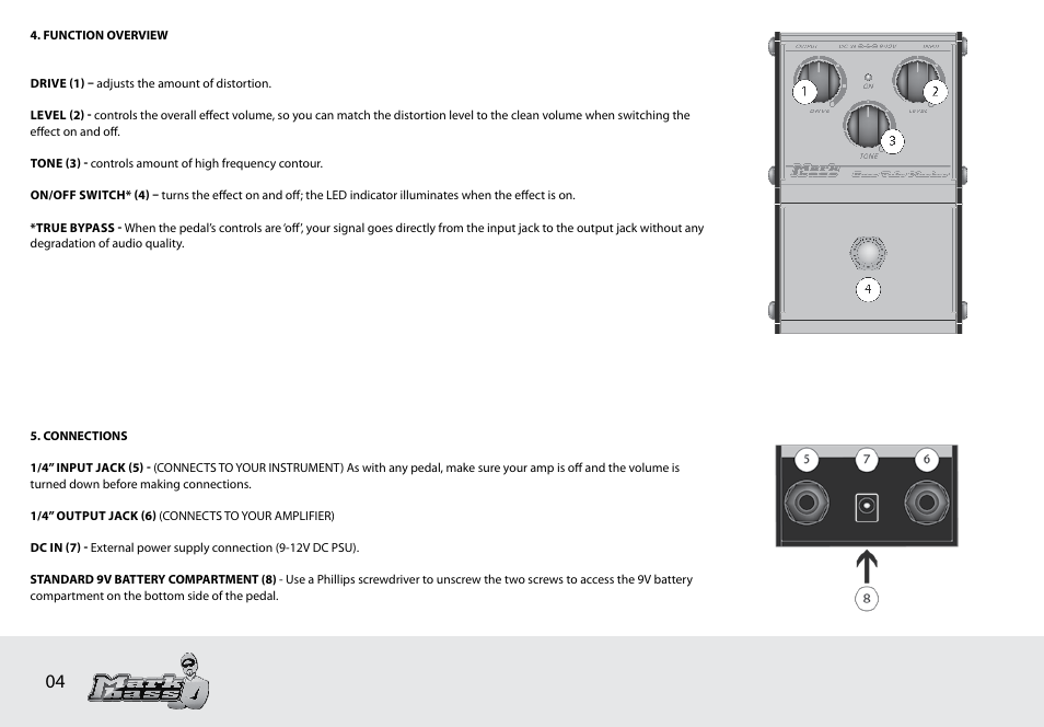 Markbass Bass Tube Marker User Manual | Page 4 / 8