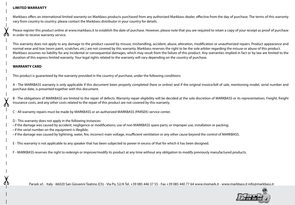 Markbass Super Booster User Manual | Page 5 / 8