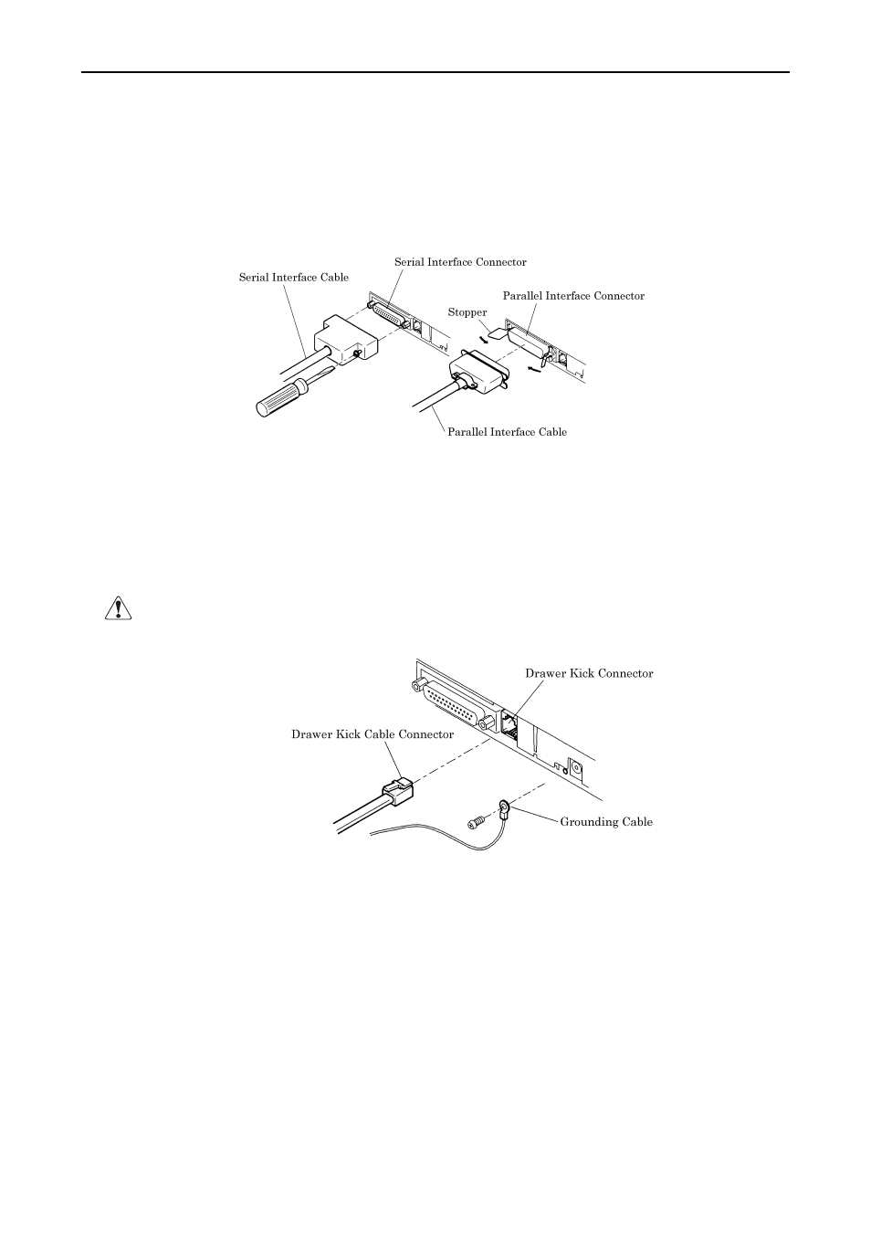 2 connecting interface cable, 3 connecting drawer kick-out connector | CITIZEN iDP3410 User Manual | Page 21 / 156