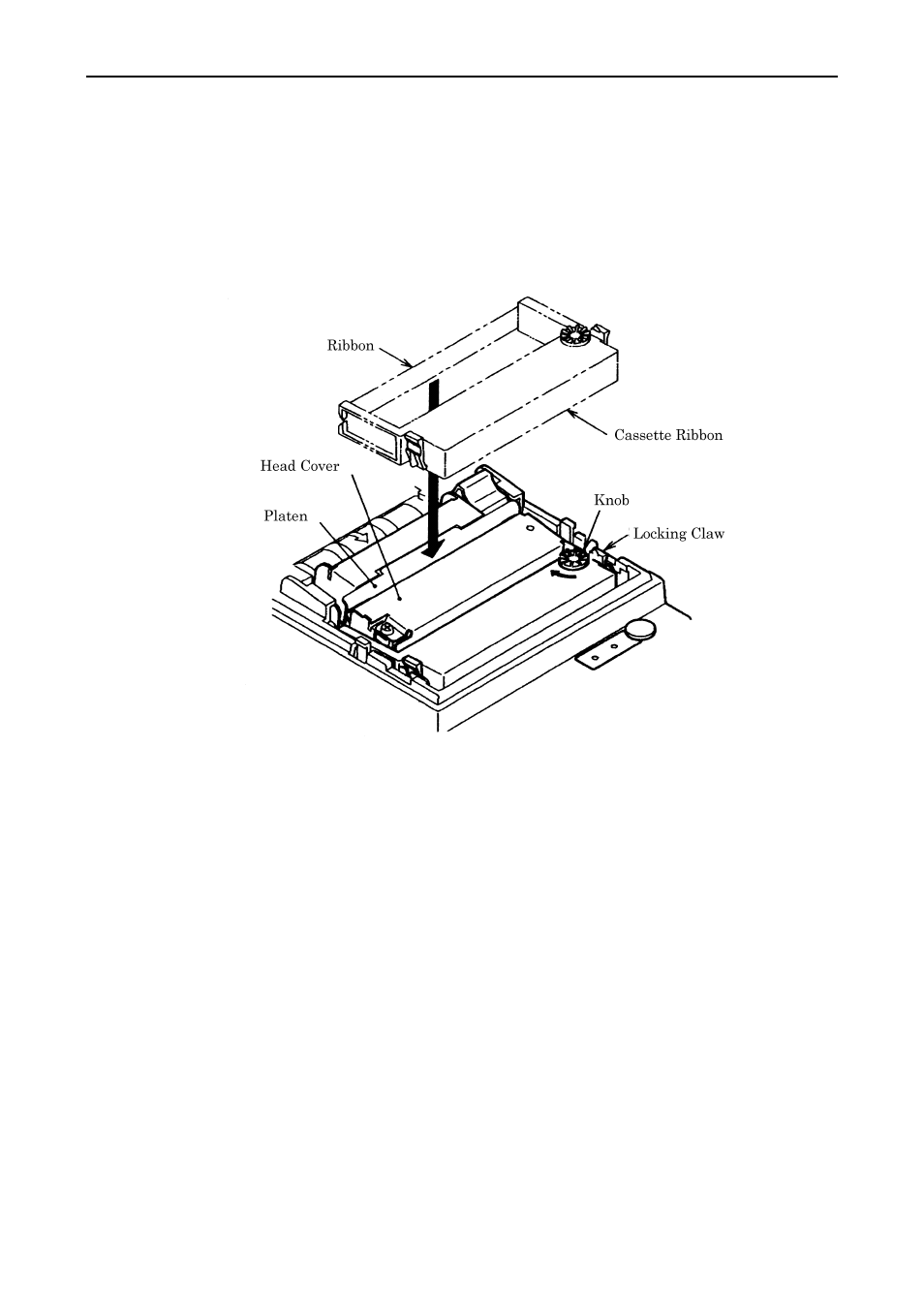 4 setting the cassette ribbon | CITIZEN iDP3410 User Manual | Page 22 / 156