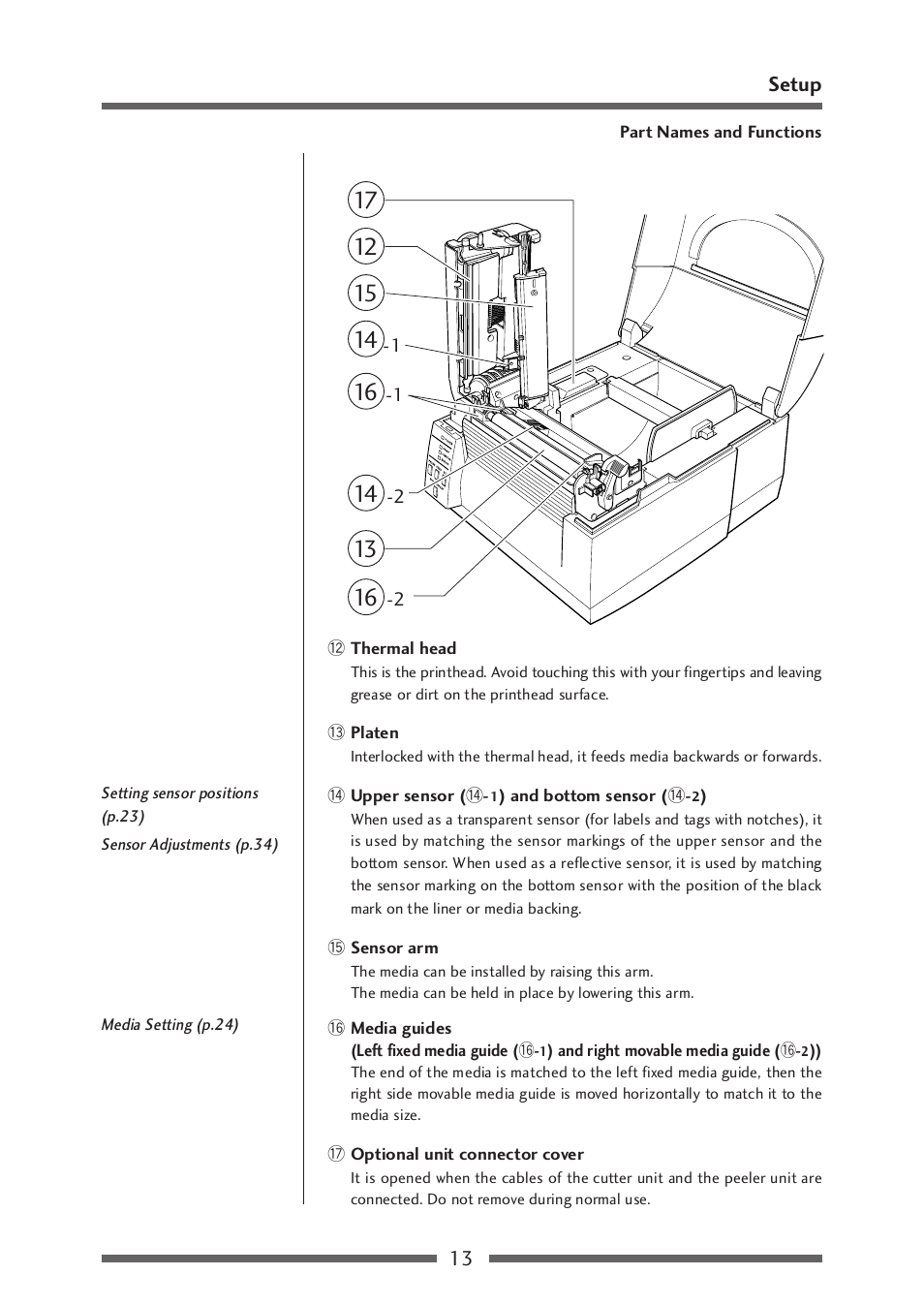 Front view3 | Citizen Systems CLP-521 User Manual | Page 13 / 54