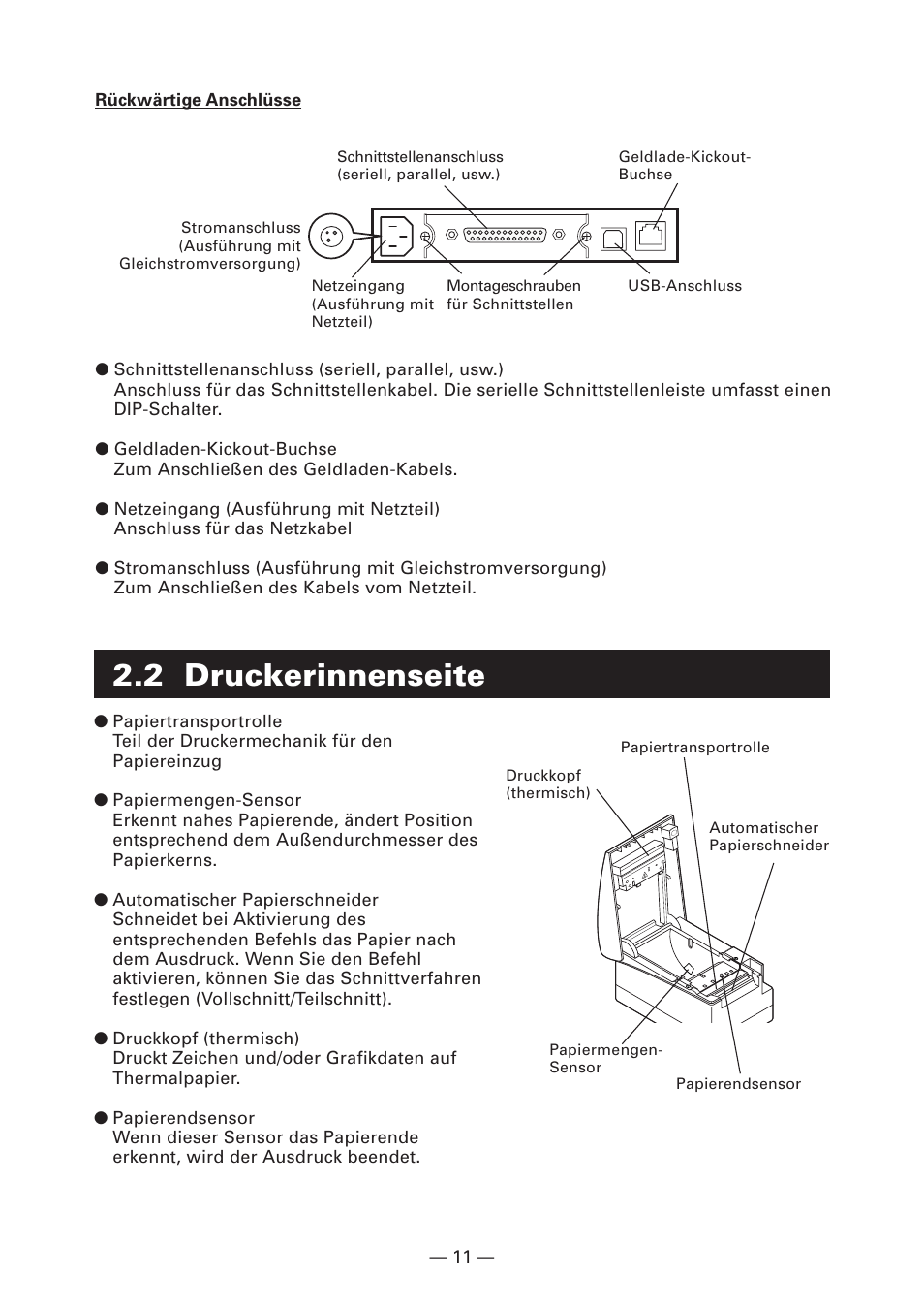 2 druckerinnenseite | Citizen Systems CT-S2000DC User Manual | Page 66 / 136