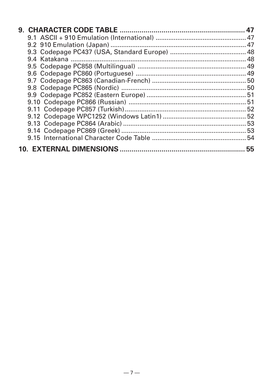 Citizen Systems CBM-910 Type II User Manual | Page 11 / 62