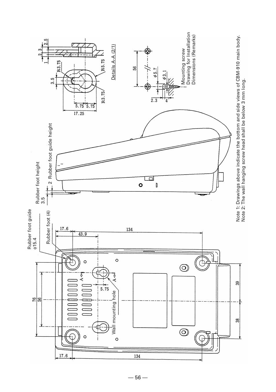 Citizen Systems CBM-910 Type II User Manual | Page 60 / 62