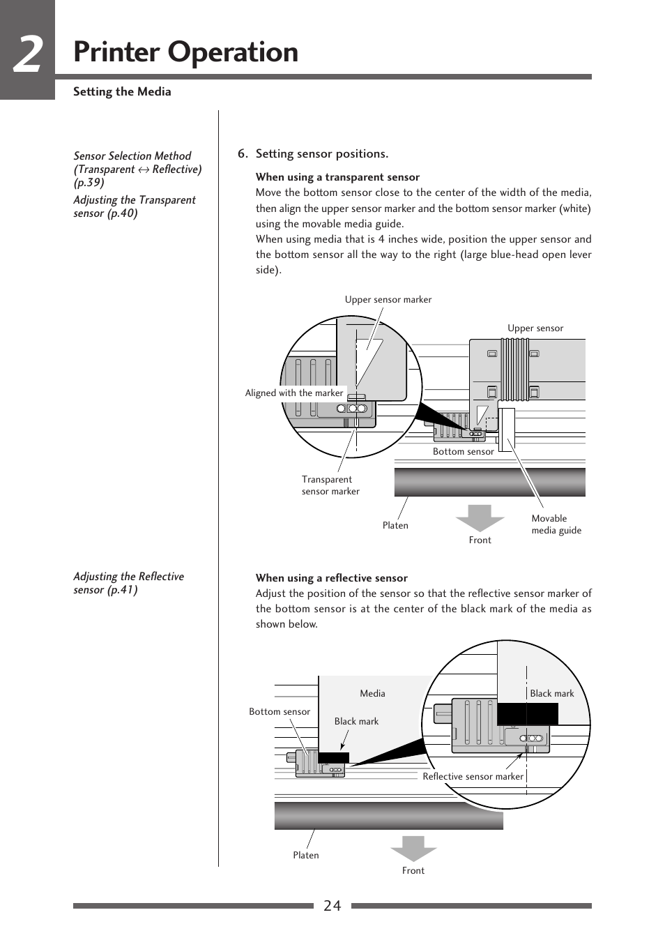 Printer operation | Citizen Systems CLP-621 User Manual | Page 24 / 60