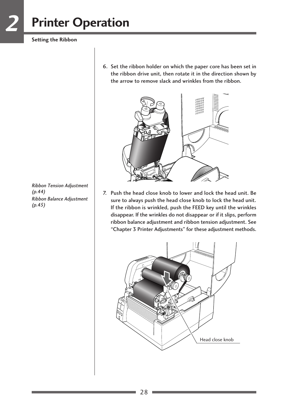 Printer operation | Citizen Systems CLP-621 User Manual | Page 28 / 60