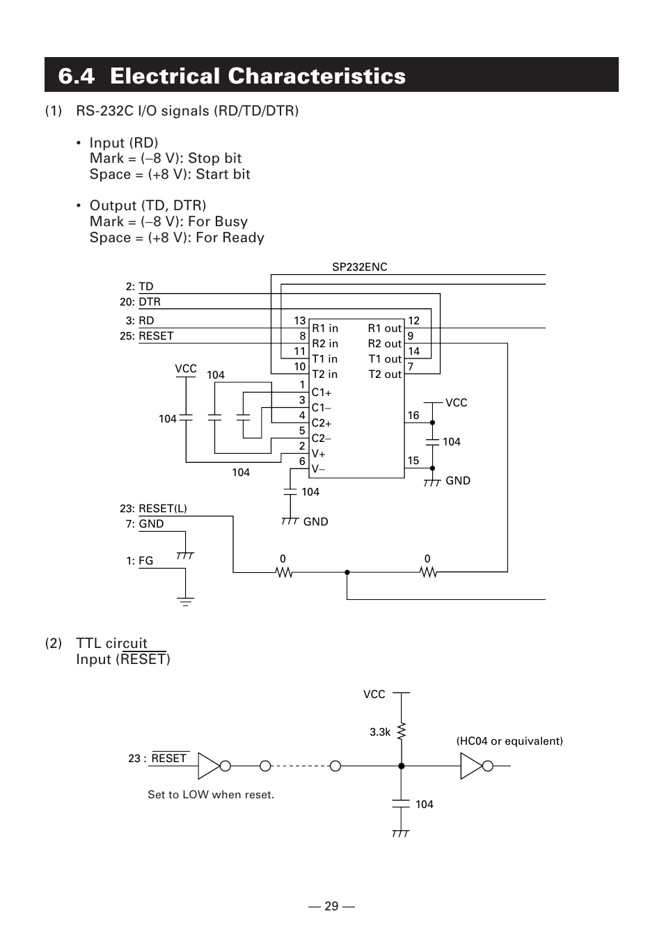 4 electrical characteristics | Citizen Systems Compact desk-top dot matrix printer CBM-910 Type II User Manual | Page 33 / 62