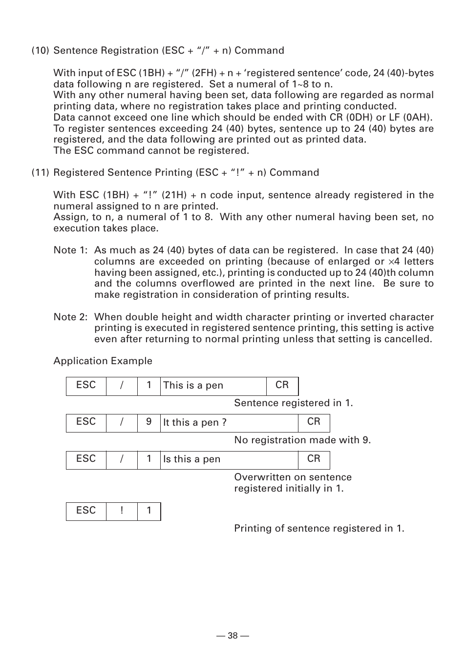 Citizen Systems Compact desk-top dot matrix printer CBM-910 Type II User Manual | Page 42 / 62