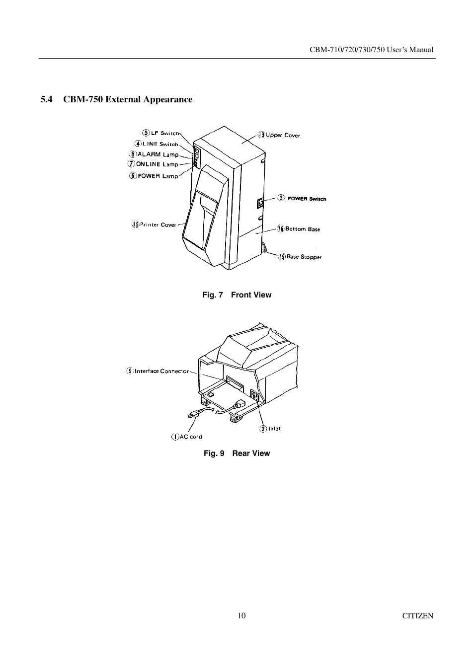 Citizen Systems CBM-720 User Manual | Page 16 / 81