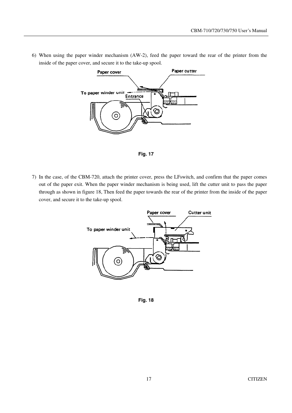 Citizen Systems CBM-720 User Manual | Page 23 / 81