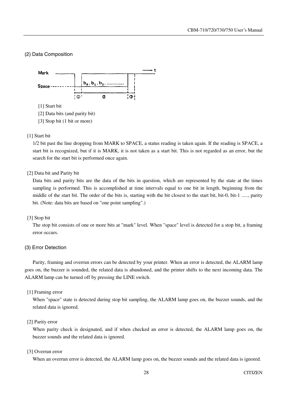 Citizen Systems CBM-720 User Manual | Page 34 / 81